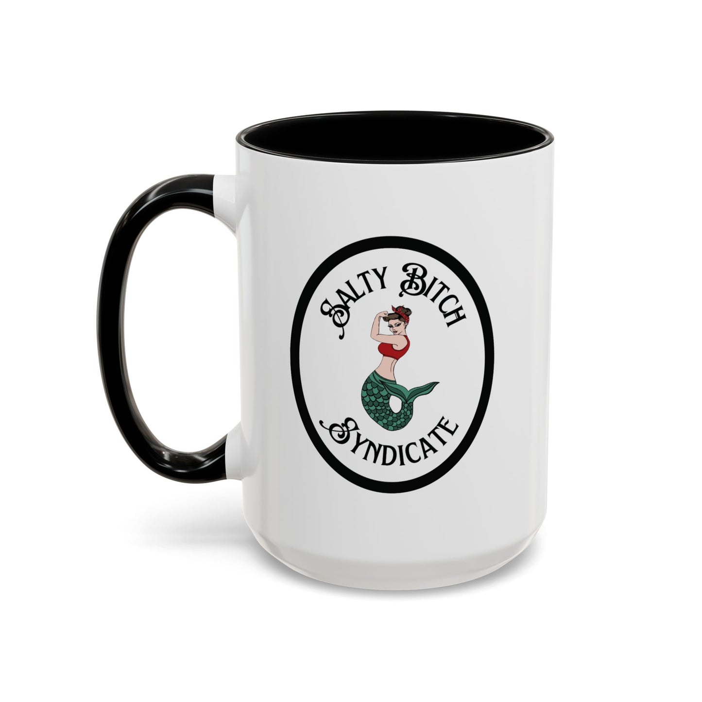 Oval Salty Bitch Accent Coffee Mug (15oz)