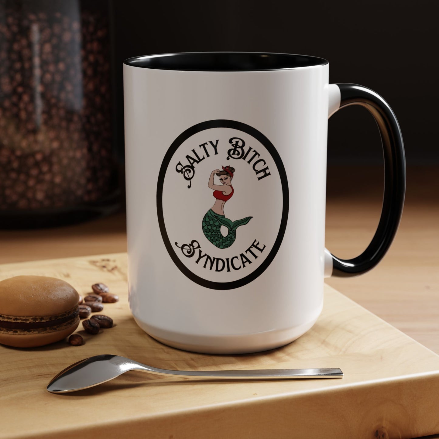 Oval Salty Bitch Accent Coffee Mug (15oz)