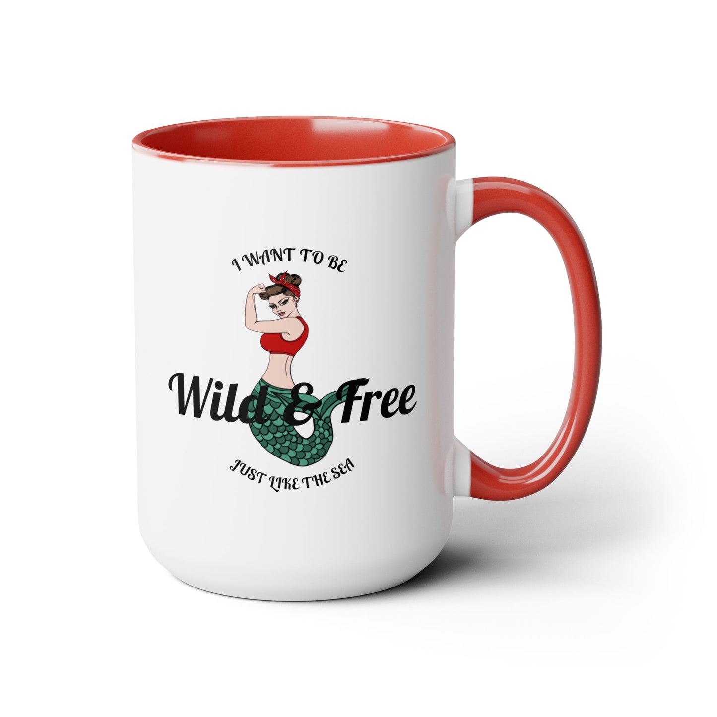 Wild & Free Two-Tone Coffee Mug, 15oz