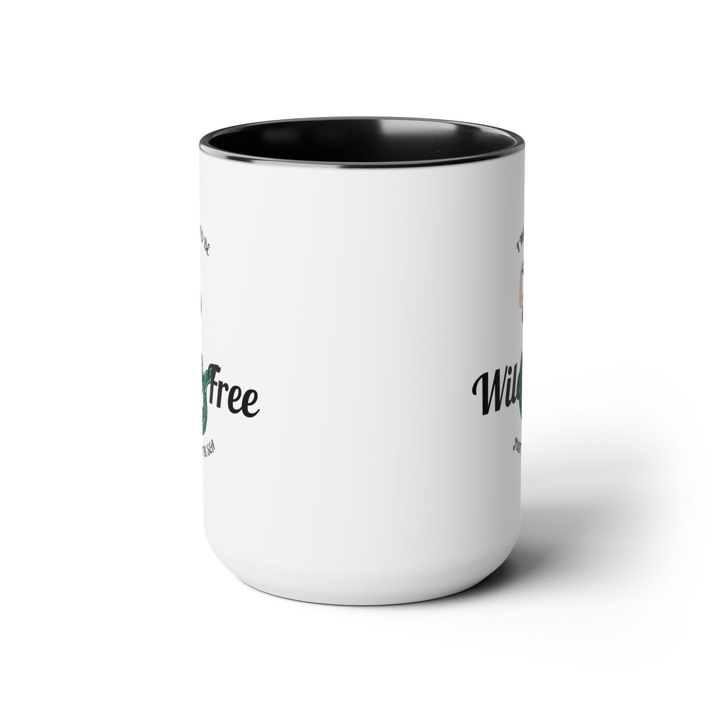 Wild & Free Two-Tone Coffee Mug, 15oz