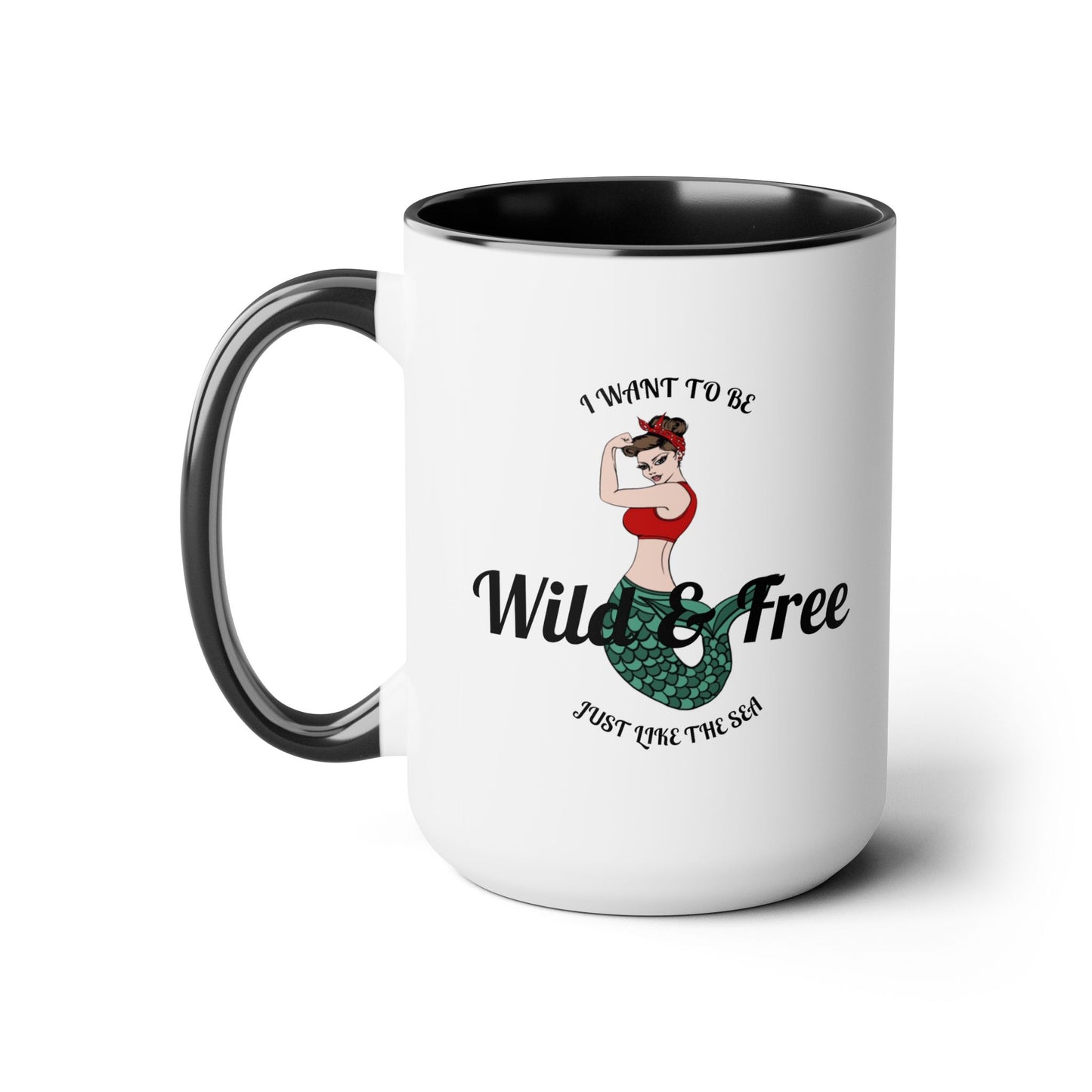 Wild & Free Two-Tone Coffee Mug, 15oz