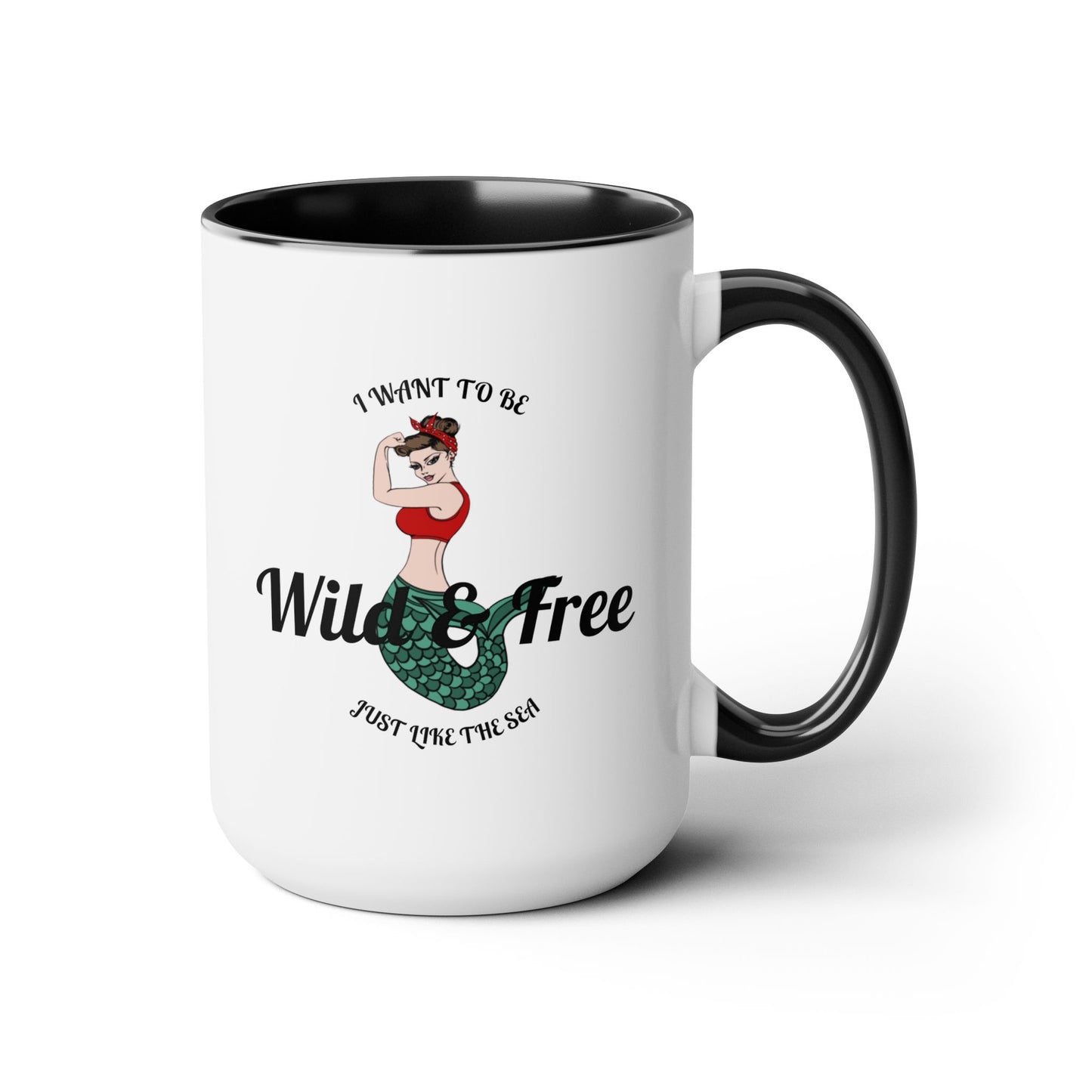 Wild & Free Two-Tone Coffee Mug, 15oz