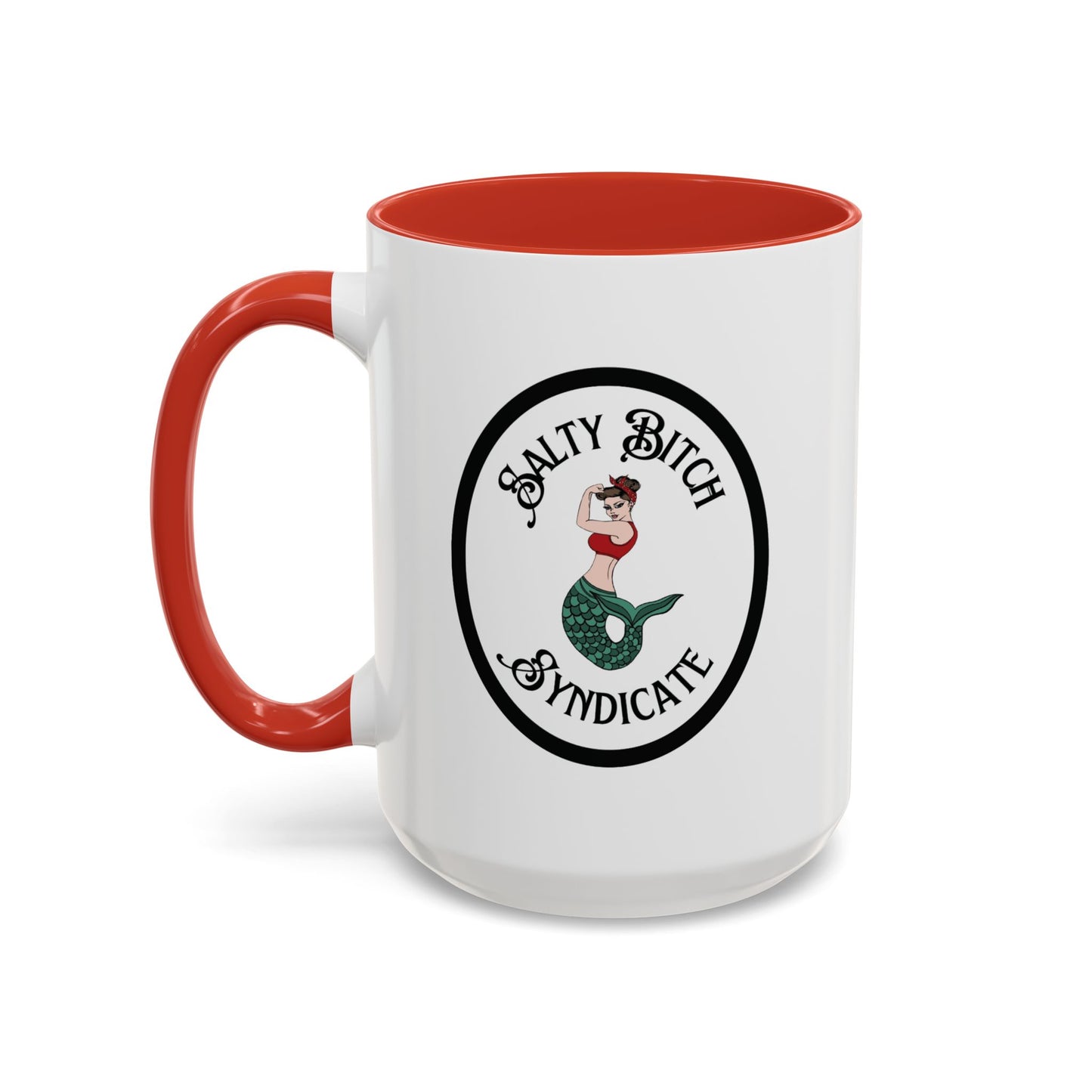 Oval Salty Bitch Accent Coffee Mug (15oz)