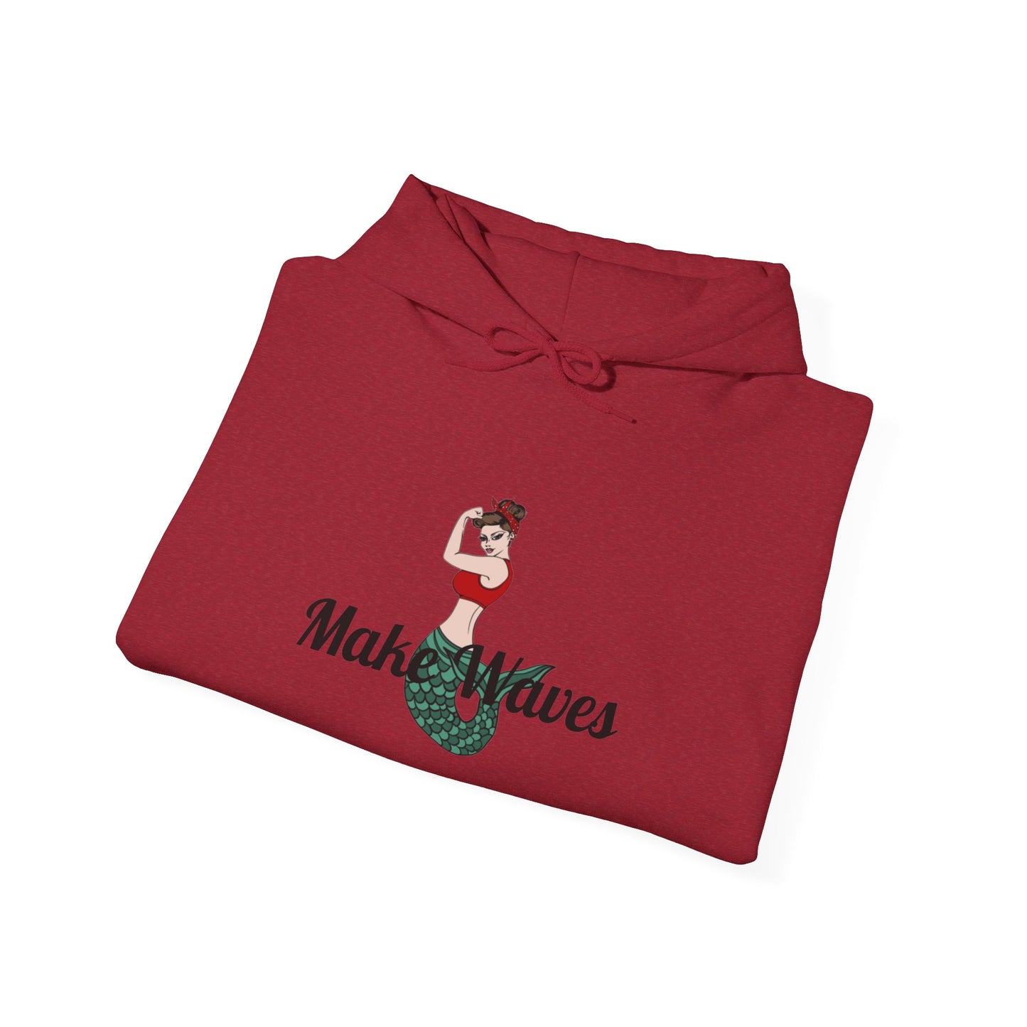 Make Waves Cozy Hooded Sweatshirt with Kangaroo Pocket