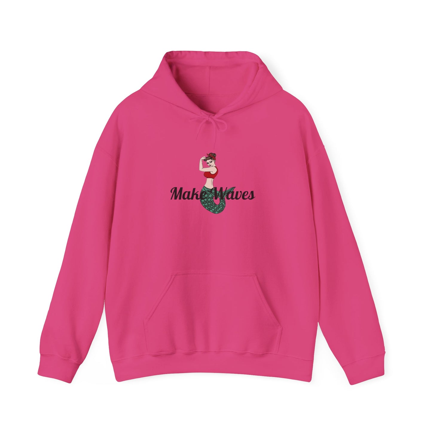 Make Waves Cozy Hooded Sweatshirt with Kangaroo Pocket