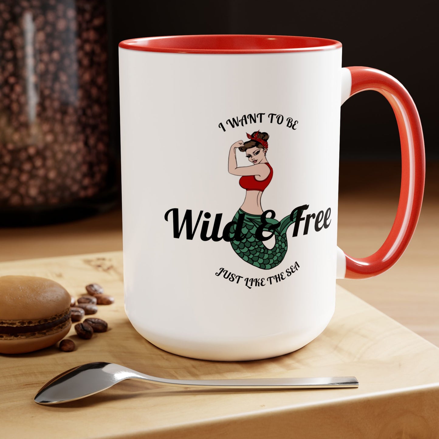 Wild & Free Two-Tone Coffee Mug, 15oz