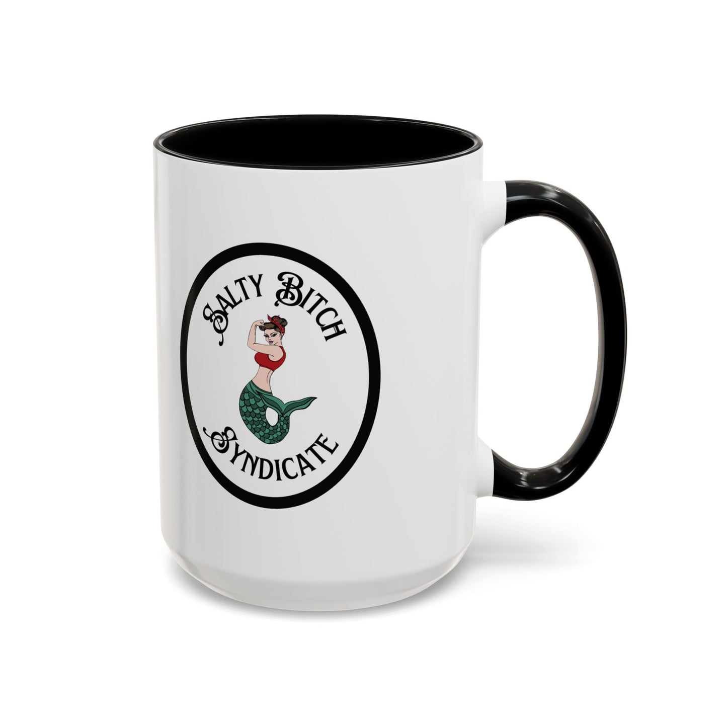 Oval Salty Bitch Accent Coffee Mug (15oz)