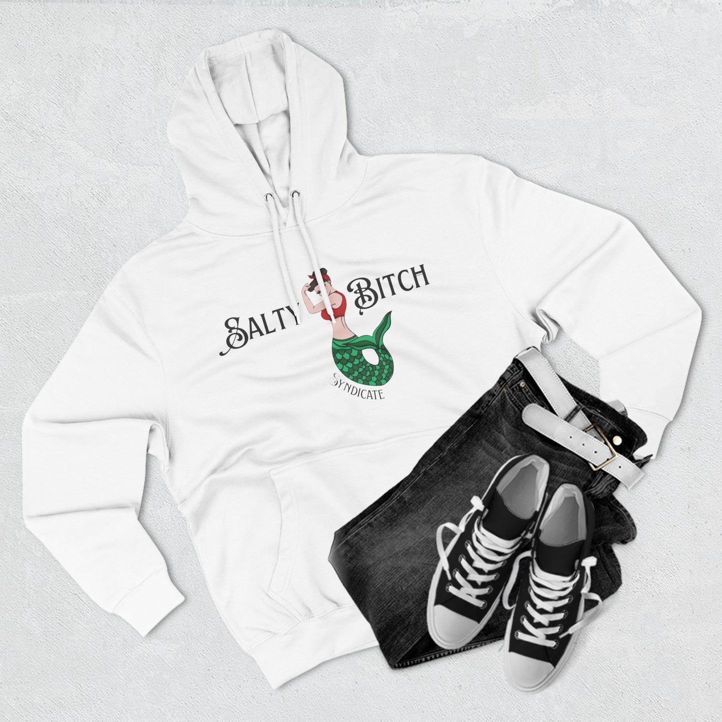 Classic Horizontal Salty Bitch Syndicate Logo Hoodie