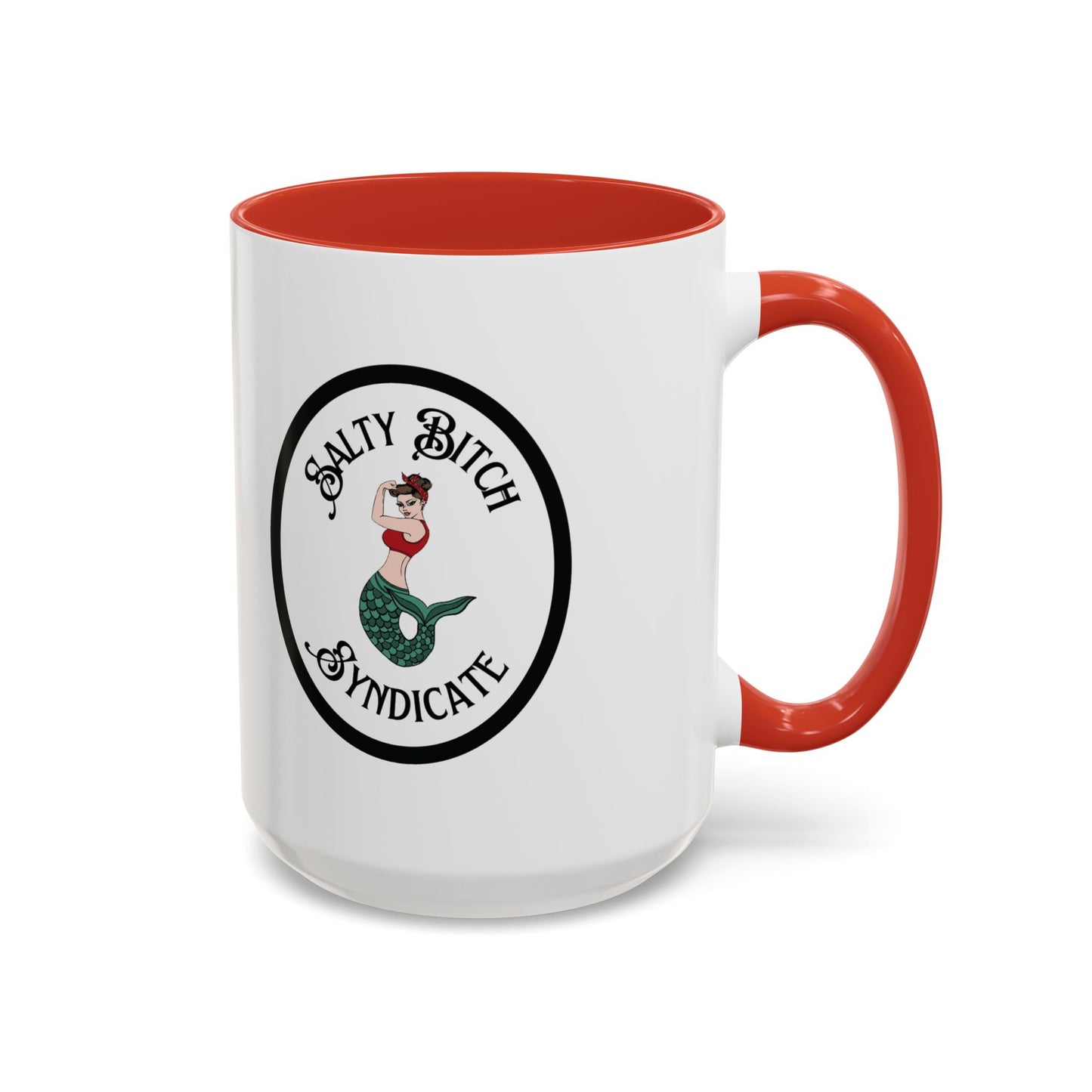 Oval Salty Bitch Accent Coffee Mug (15oz)