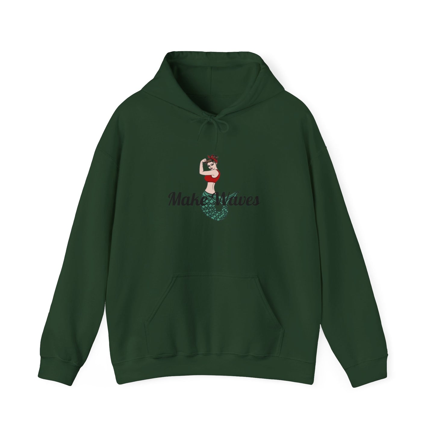 Make Waves Cozy Hooded Sweatshirt with Kangaroo Pocket