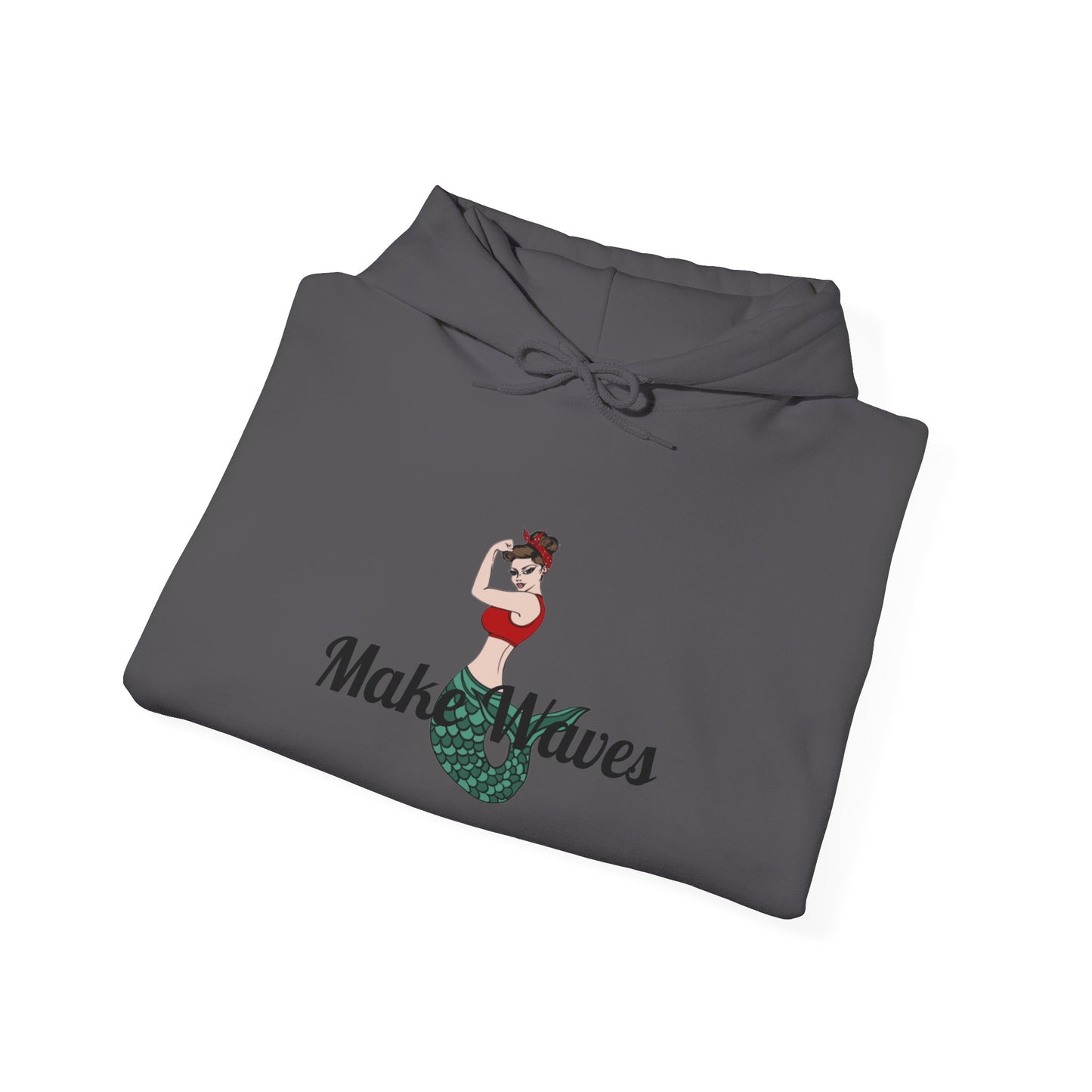 Make Waves Cozy Hooded Sweatshirt with Kangaroo Pocket