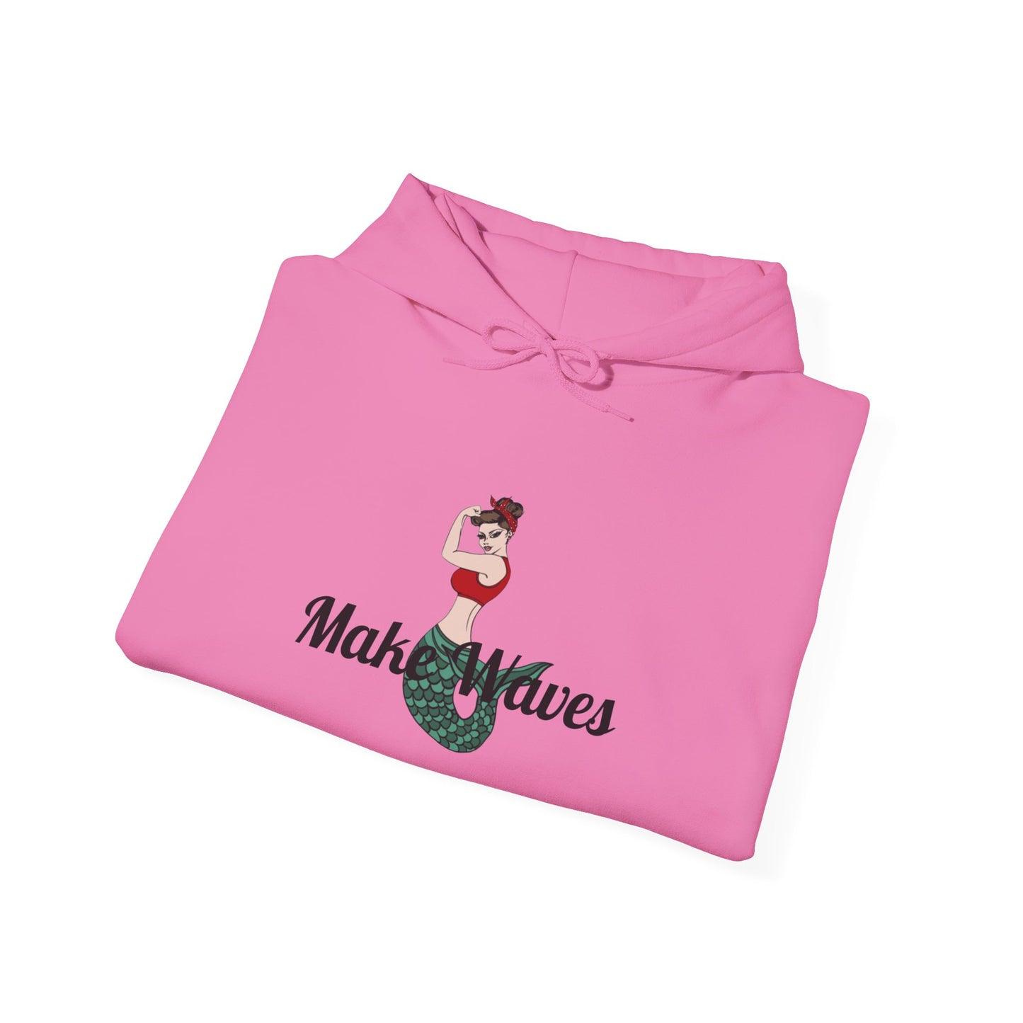 Make Waves Cozy Hooded Sweatshirt with Kangaroo Pocket