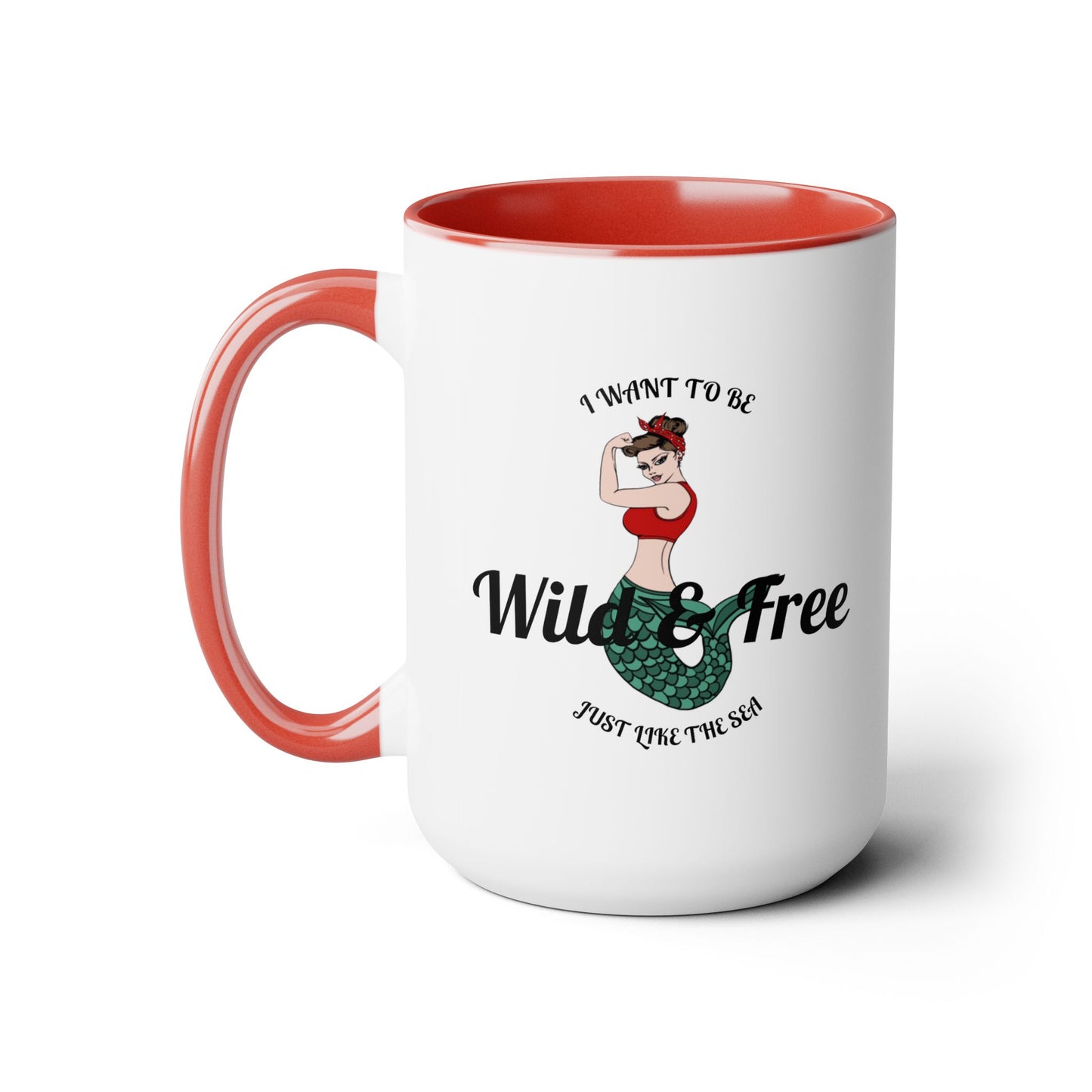 Wild & Free Two-Tone Coffee Mug, 15oz