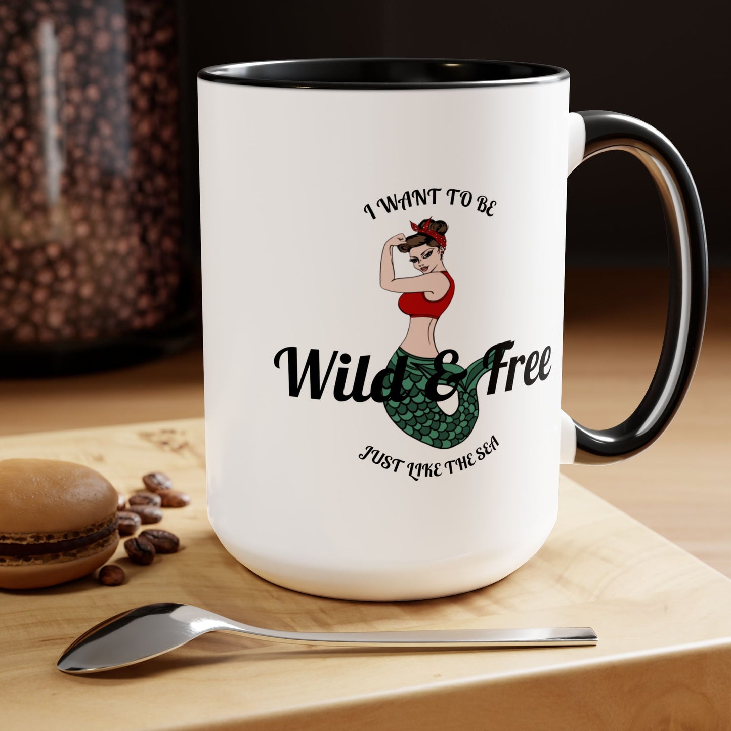 Wild & Free Two-Tone Coffee Mug, 15oz