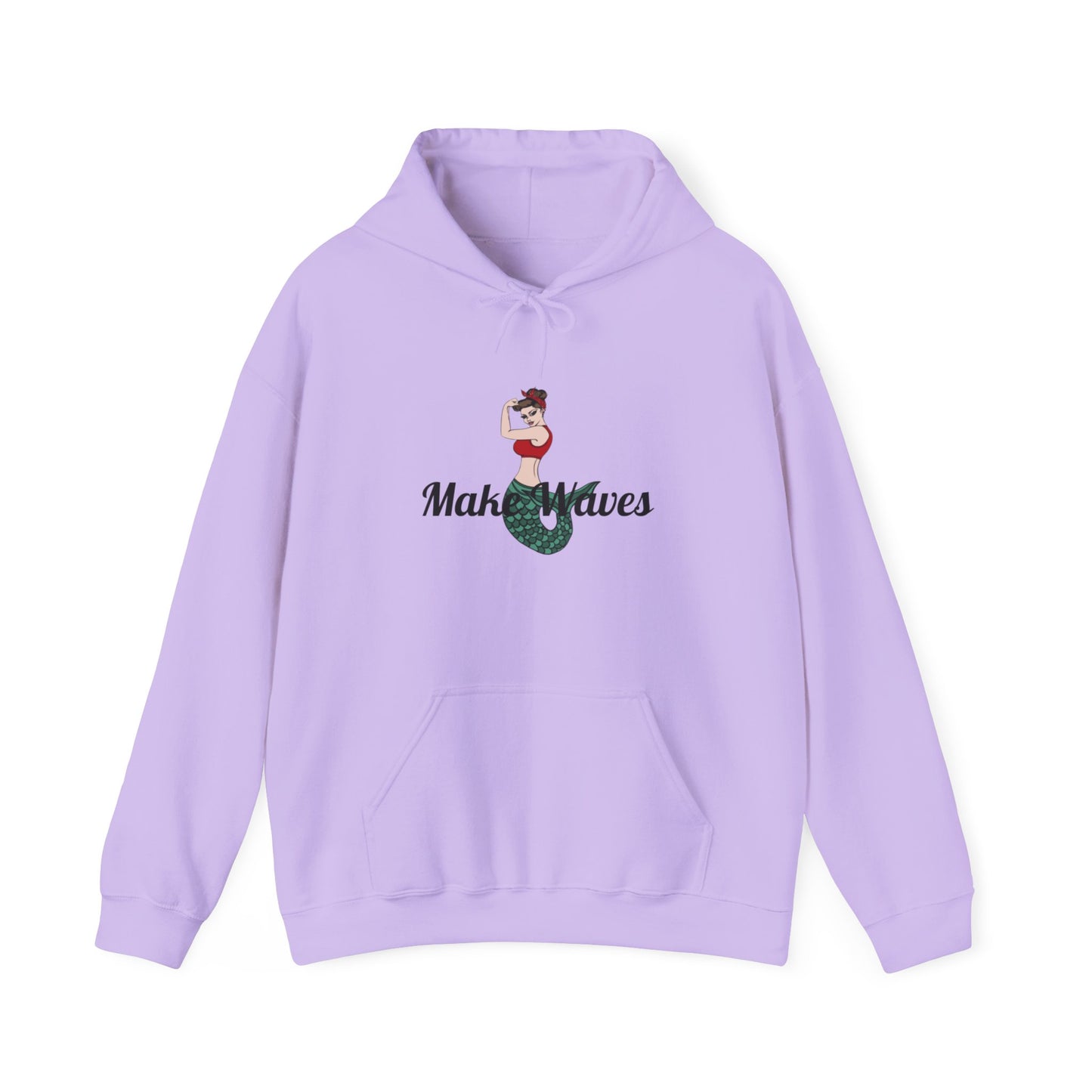 Make Waves Cozy Hooded Sweatshirt with Kangaroo Pocket