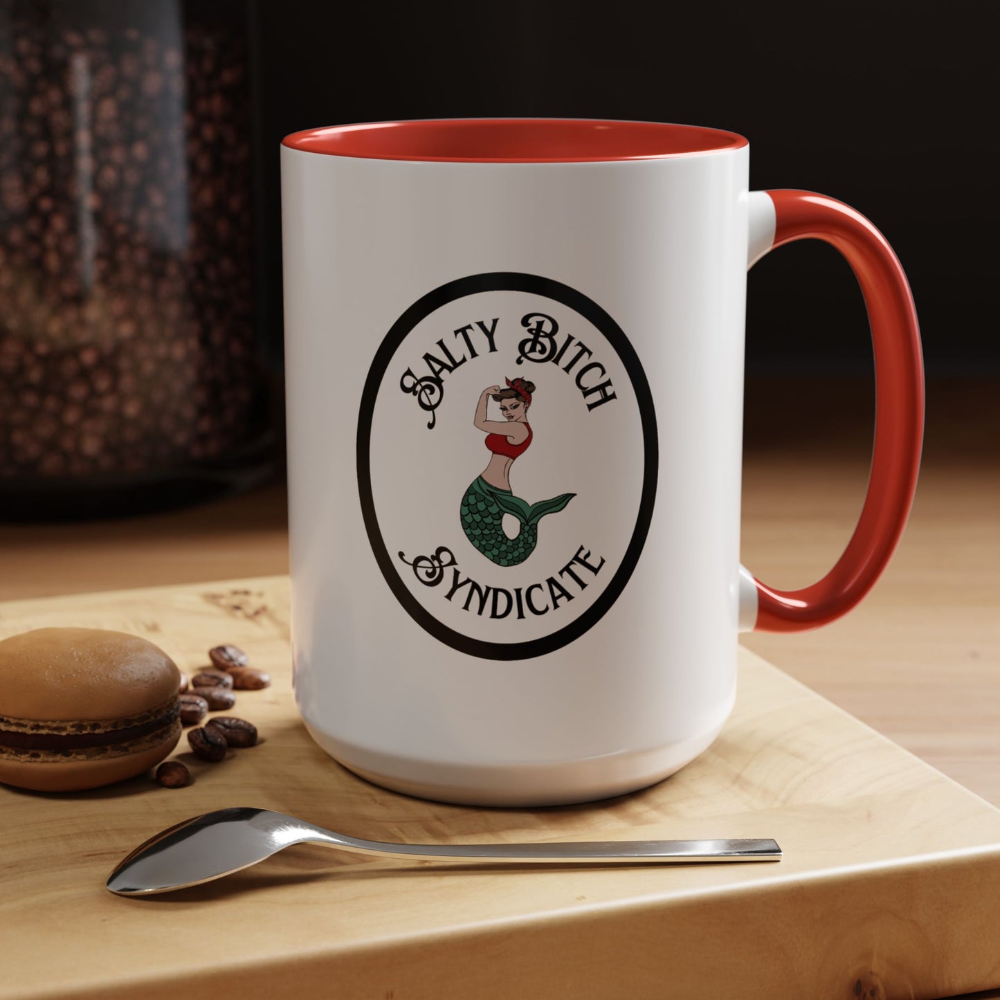 Oval Salty Bitch Accent Coffee Mug (15oz)